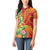 Polynesian Tribal Flower Tattoo Women Polo Shirt Special Vermilion Vibe