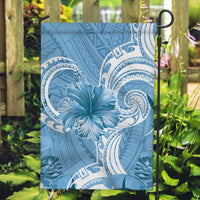 Polynesian Hibiscus Flower Tribal Garden Flag Blue Color LT9 Garden Flag Blue - Polynesian Pride