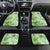 Polynesian Hibiscus Flower Tribal Car Mats Lime Green Color