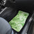 Polynesian Hibiscus Flower Tribal Car Mats Lime Green Color