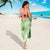 Polynesian Hibiscus Flower Tribal Sarong Lime Green Color