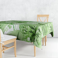 Polynesian Hibiscus Flower Tribal Tablecloth Lime Green Color LT9 - Polynesian Pride