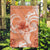 Polynesian Hibiscus Flower Tribal Garden Flag Peach Color