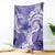 Polynesian Hibiscus Flower Tribal Blanket Violet Color