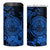 Blue Polynesian Tahiti Island 4 in 1 Can Cooler Tumbler The Wave of Water