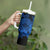 Blue Polynesian Tahiti Island Tumbler With Handle The Wave of Water