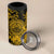 Gold Polynesian Tahiti Island 4 in 1 Can Cooler Tumbler The Wave of Water