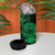 Green Polynesian Tahiti Island 4 in 1 Can Cooler Tumbler The Wave of Water