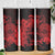 Red Polynesian Tahiti Island Skinny Tumbler The Wave of Water