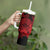 Red Polynesian Tahiti Island Tumbler With Handle The Wave of Water