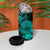 Turquoise Polynesian Tahiti Island 4 in 1 Can Cooler Tumbler The Wave of Water