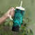 Turquoise Polynesian Tahiti Island Tumbler With Handle The Wave of Water