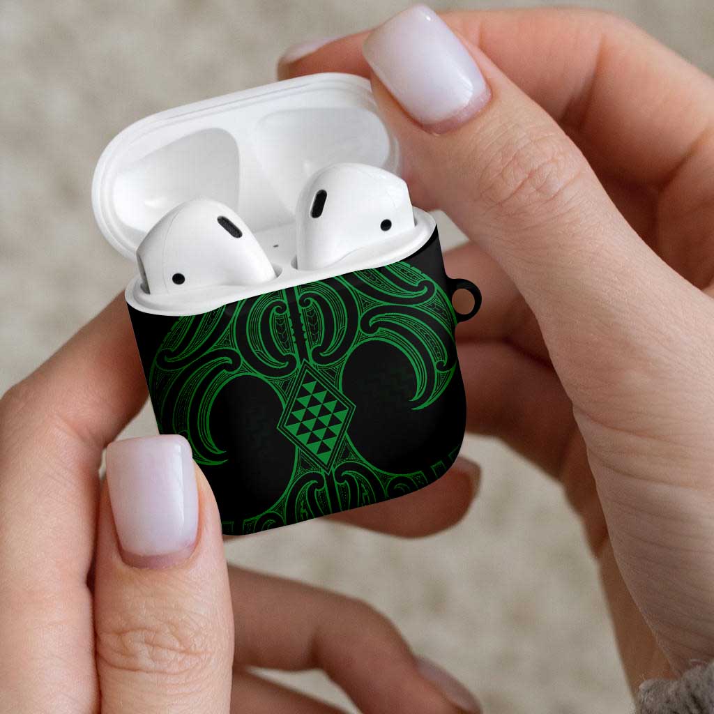 Kakariki Maori Ta Moko Poutama Art AirPods Case - Polynesian Pride