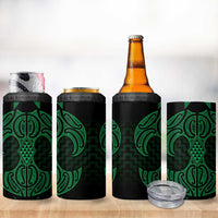 Kakariki Maori Ta Moko Poutama Art 4 in 1 Can Cooler Tumbler LT9 - Polynesian Pride