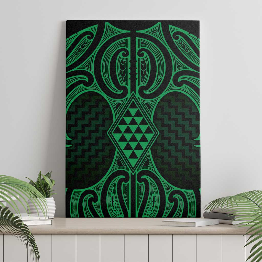 Kakariki Maori Ta Moko Poutama Art Canvas Wall Art LT9 - Polynesian Pride