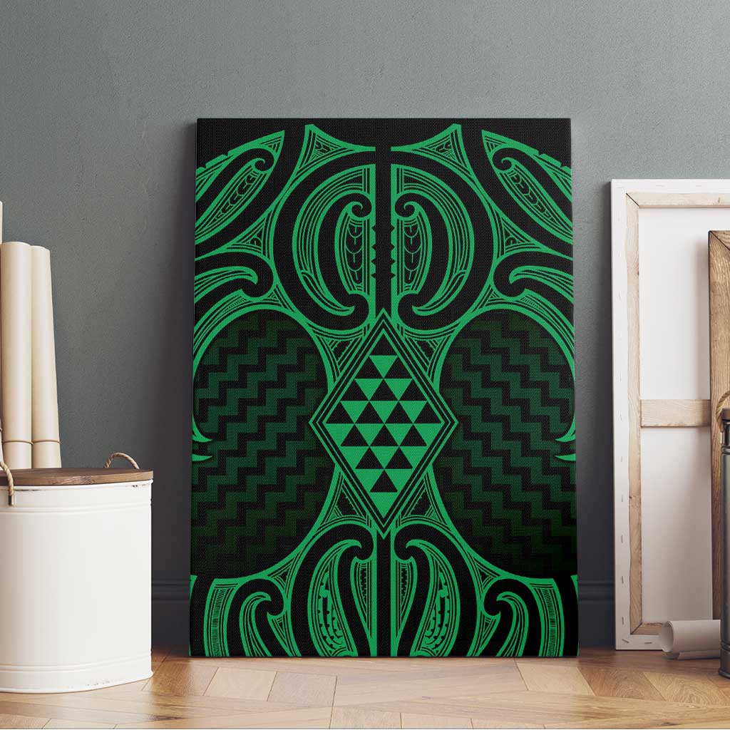 Kakariki Maori Ta Moko Poutama Art Canvas Wall Art LT9 - Polynesian Pride