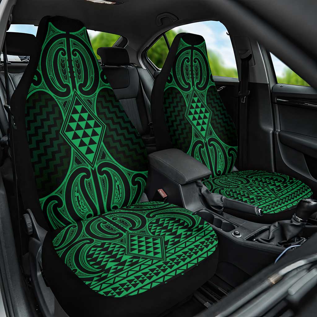 Kakariki Maori Ta Moko Poutama Art Car Seat Cover
