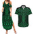 Kakariki Maori Ta Moko Poutama Art Couples Matching Summer Maxi Dress and Hawaiian Shirt