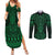 Kakariki Maori Ta Moko Poutama Art Couples Matching Summer Maxi Dress and Long Sleeve Button Shirt