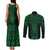 Kakariki Maori Ta Moko Poutama Art Couples Matching Tank Maxi Dress and Long Sleeve Button Shirt