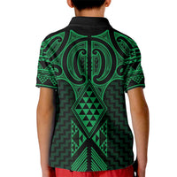 Kakariki Maori Ta Moko Poutama Art Kid Polo Shirt