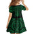 Kakariki Maori Ta Moko Poutama Art Kid Short Sleeve Dress