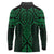 Kakariki Maori Ta Moko Poutama Art Long Sleeve Polo Shirt