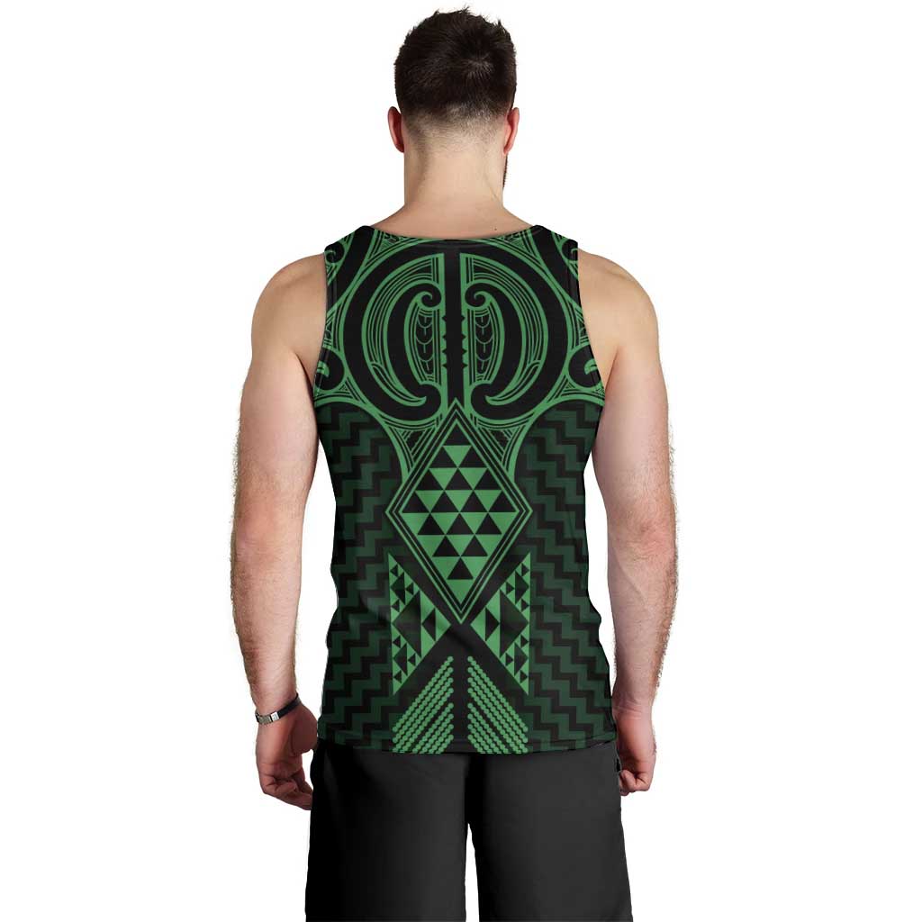 Kakariki Maori Ta Moko Poutama Art Men Tank Top LT9 - Polynesian Pride
