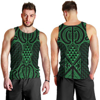 Kakariki Maori Ta Moko Poutama Art Men Tank Top LT9 - Polynesian Pride