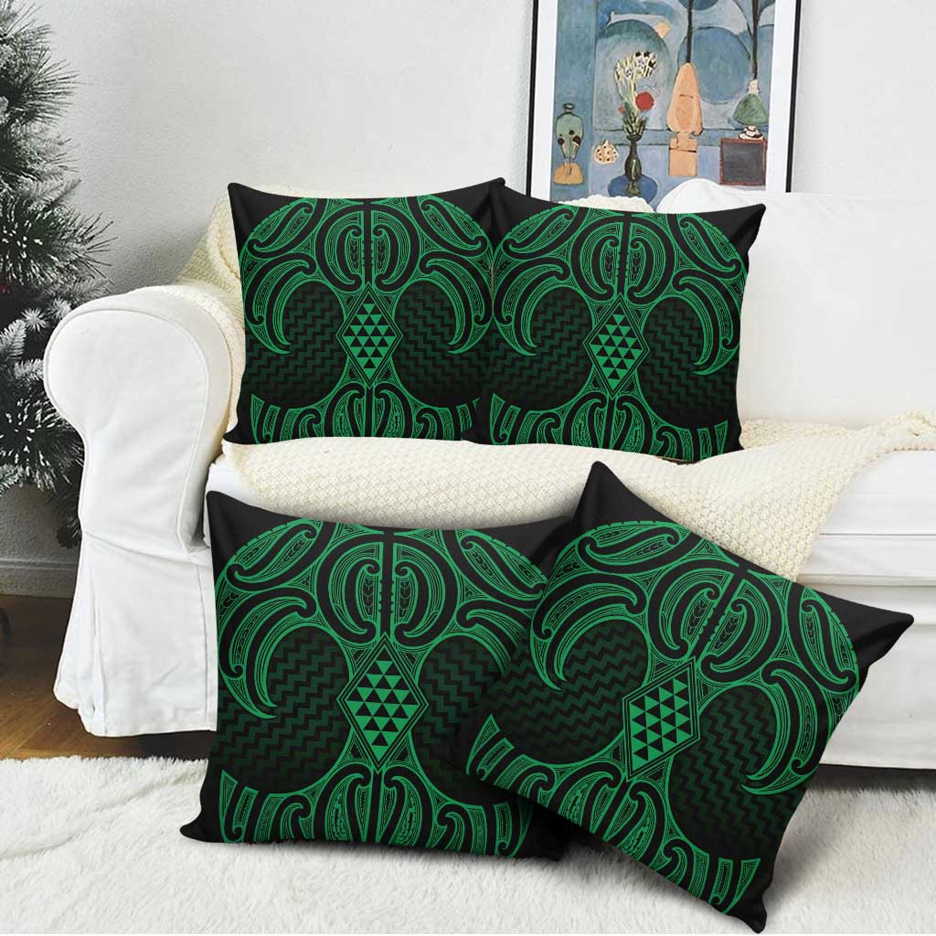 Kakariki Maori Ta Moko Poutama Art Pillow Cover - Polynesian Pride