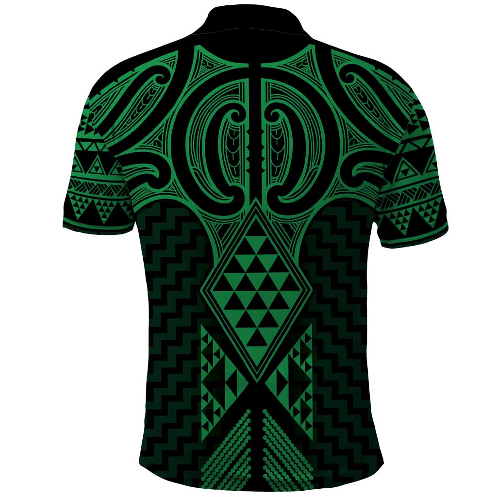 Kakariki Maori Ta Moko Poutama Art Polo Shirt