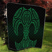 Kakariki Maori Ta Moko Poutama Art Quilt