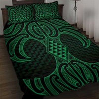 Kakariki Maori Ta Moko Poutama Art Quilt Bed Set