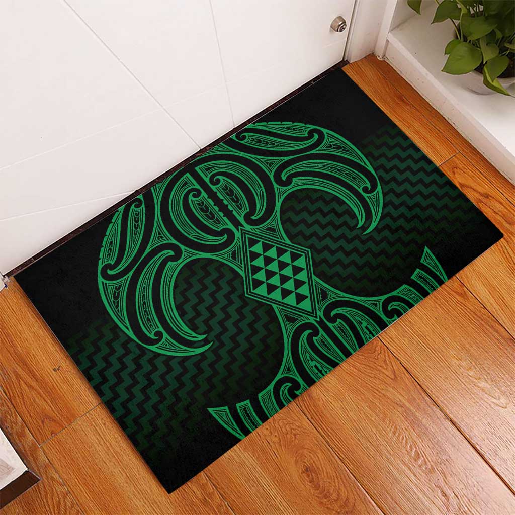 Kakariki Maori Ta Moko Poutama Art Rubber Doormat LT9 - Polynesian Pride