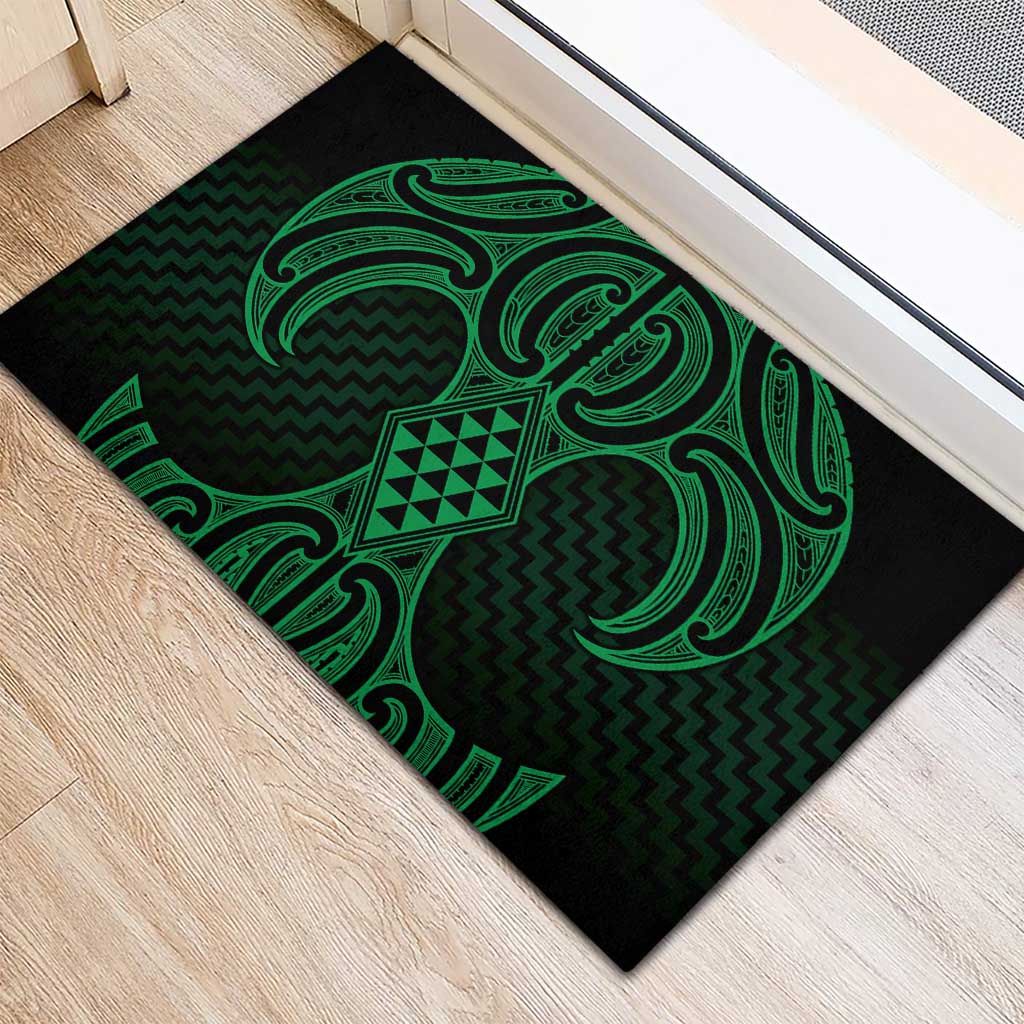 Kakariki Maori Ta Moko Poutama Art Rubber Doormat LT9 - Polynesian Pride