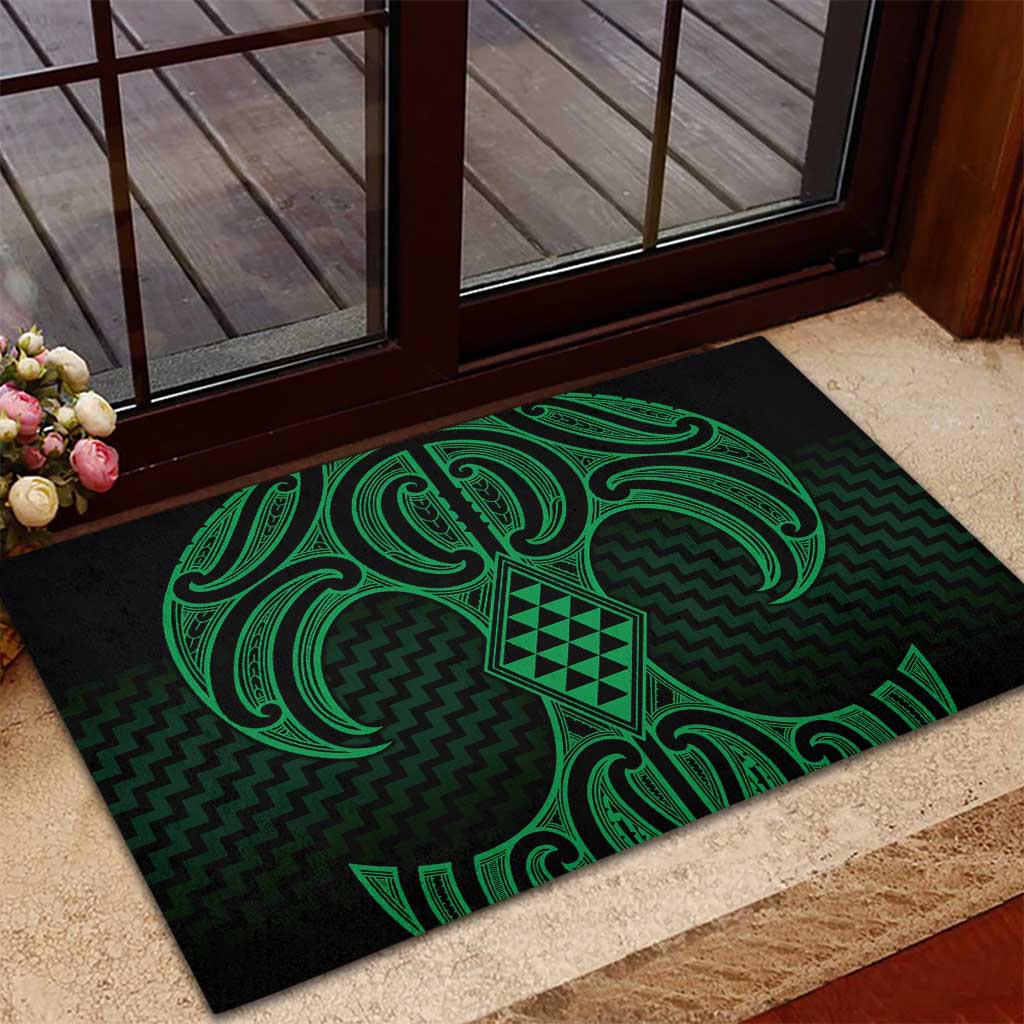 Kakariki Maori Ta Moko Poutama Art Rubber Doormat LT9 - Polynesian Pride