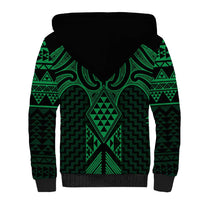 Kakariki Maori Ta Moko Poutama Art Sherpa Hoodie LT9 - Polynesian Pride
