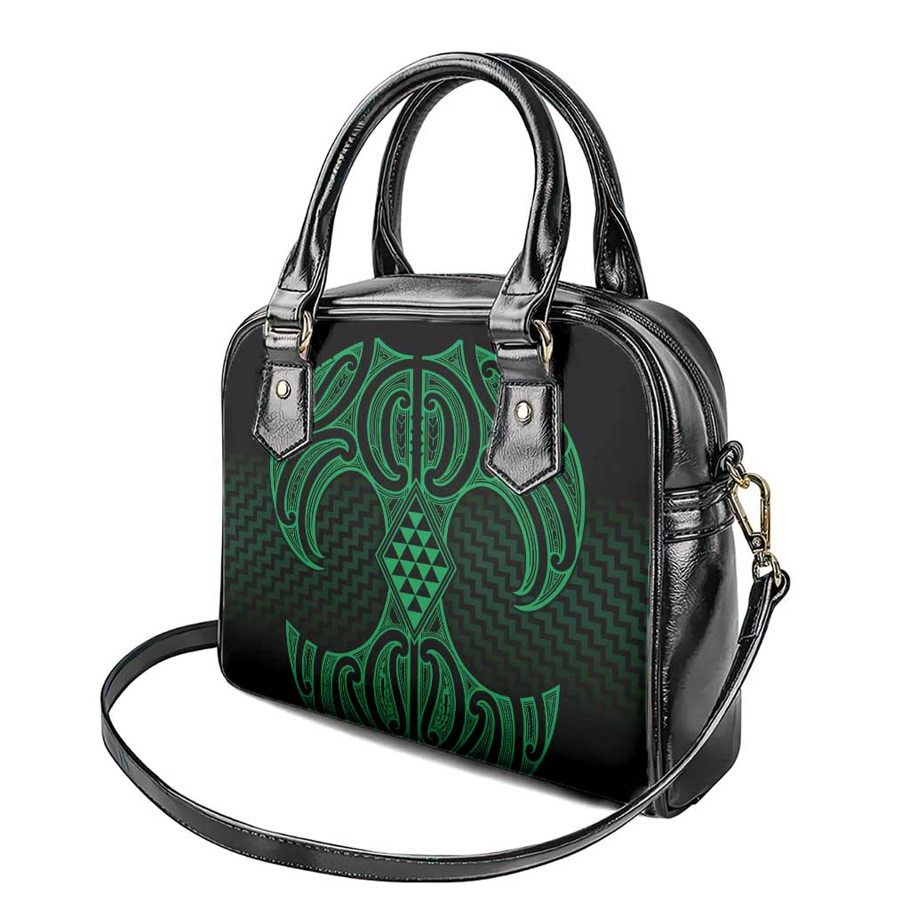 Kakariki Maori Ta Moko Poutama Art Shoulder Handbag