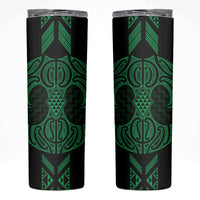 Kakariki Maori Ta Moko Poutama Art Skinny Tumbler