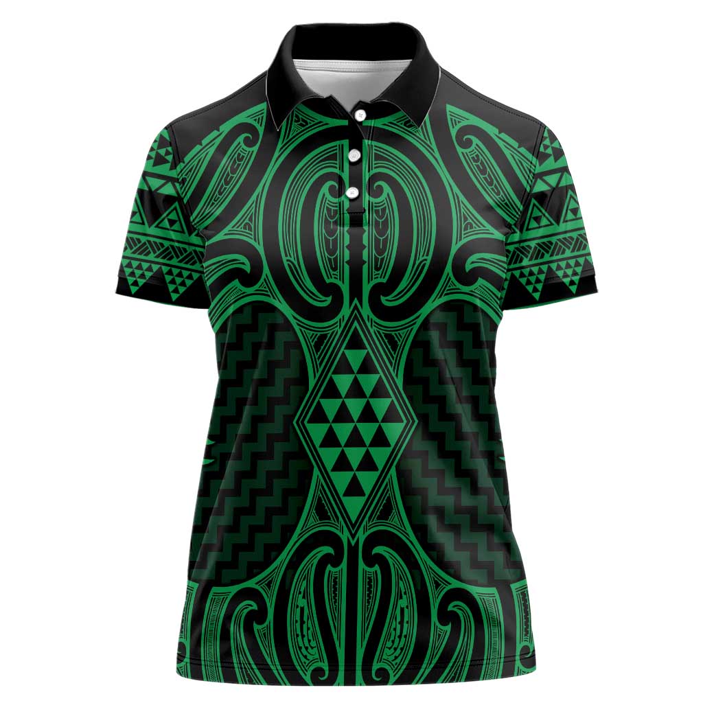 Kakariki Maori Ta Moko Poutama Art Women Polo Shirt