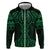 Kakariki Maori Ta Moko Poutama Art Zip Hoodie