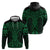 Kakariki Maori Ta Moko Poutama Art Zip Hoodie