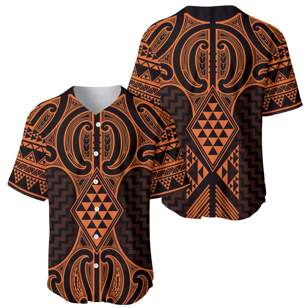 Karaka Maori Ta Moko Poutama Art Baseball Jersey