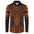 Karaka Maori Ta Moko Poutama Art Button Sweatshirt