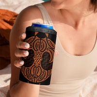 Karaka Maori Ta Moko Poutama Art 4 in 1 Can Cooler Tumbler LT9 - Polynesian Pride