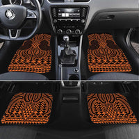 Karaka Maori Ta Moko Poutama Art Car Mats LT9 Set 4pcs Gold - Polynesian Pride