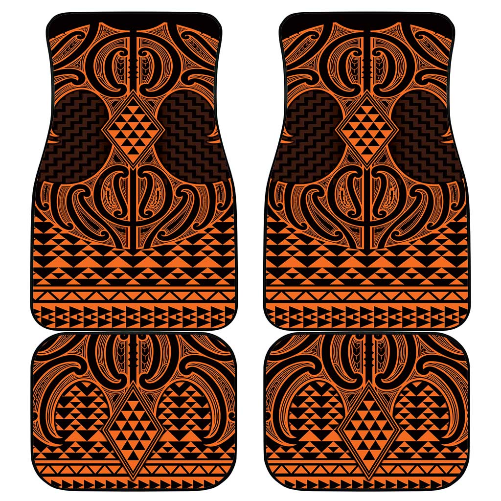 Karaka Maori Ta Moko Poutama Art Car Mats LT9 - Polynesian Pride