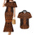 Karaka Maori Ta Moko Poutama Art Couples Matching Mermaid Dress and Hawaiian Shirt