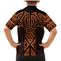 Karaka Maori Ta Moko Poutama Art Family Matching Mermaid Dress and Hawaiian Shirt