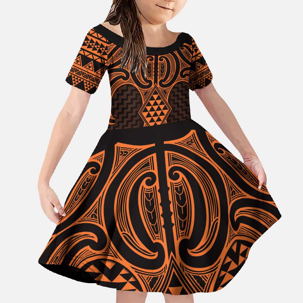Karaka Maori Ta Moko Poutama Art Family Matching Summer Maxi Dress and Hawaiian Shirt